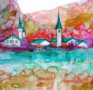 عکس باکیفیت نقاشی ساحلی